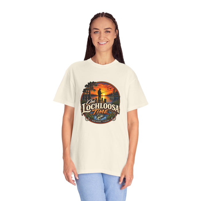 On Lochloosa Time T-Shirt - Vintage Fishing Sunset Tee