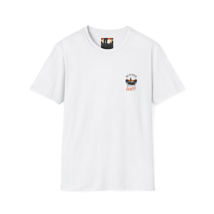 fishing t-shirt out of office — “Out of Office, Back on the Water”