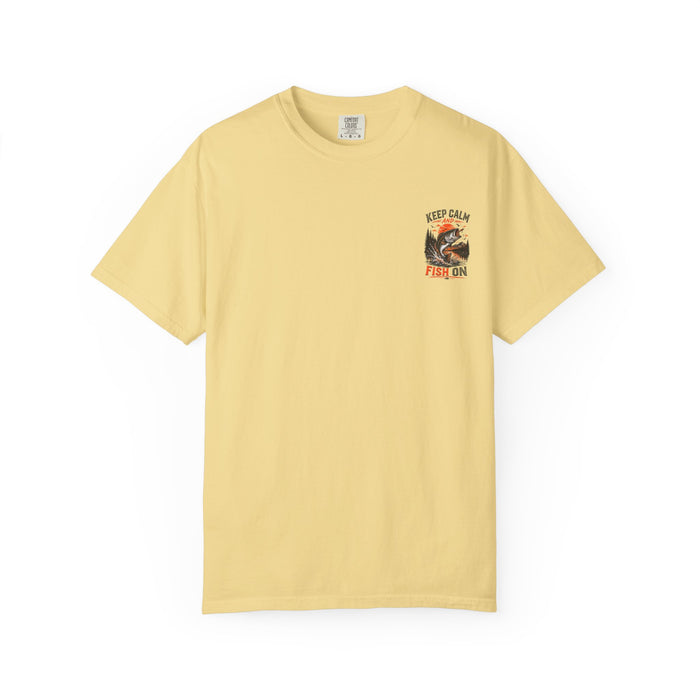 Bass Fishing Graphic Tee - Keep Calm and Fish On T-Shirt