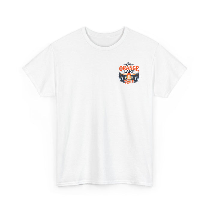 Lake T-Shirt – "On Orange Lake Time" Sunset Graphic Tee