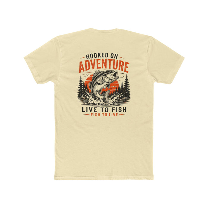 Hooked on Adventure Shirt – Live to Fish Graphic Tee