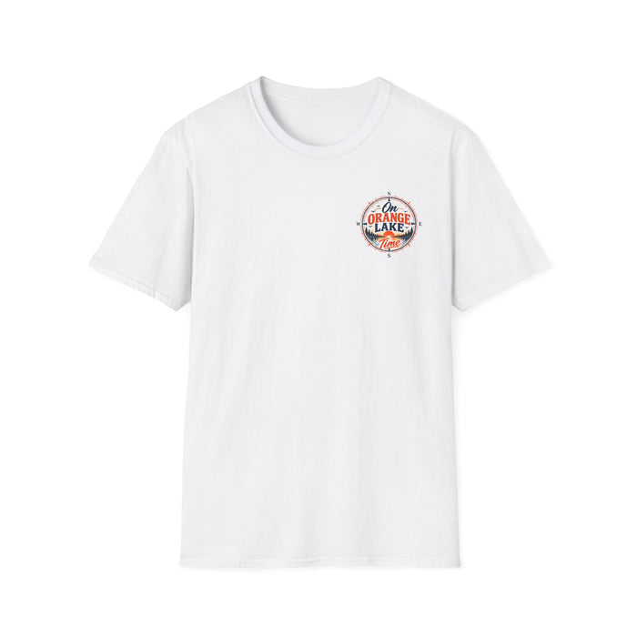 On Orange Lake Time T-Shirt — Retro Lakeside Vacation Tee