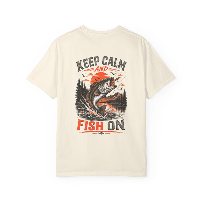 Bass Fishing Graphic Tee - Keep Calm and Fish On T-Shirt