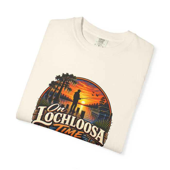 On Lochloosa Time T-Shirt - Vintage Fishing Sunset Tee